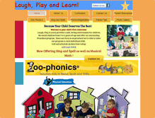 Tablet Screenshot of laughplayandlearn.com